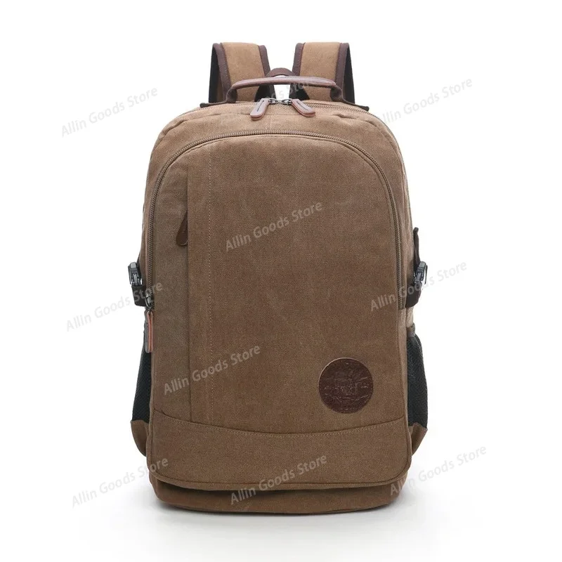 New Wear-Resistant Washed Canvas Backpack for Men & Women, Street Fashion Casual Large Capacity Multi-Functional Daypack