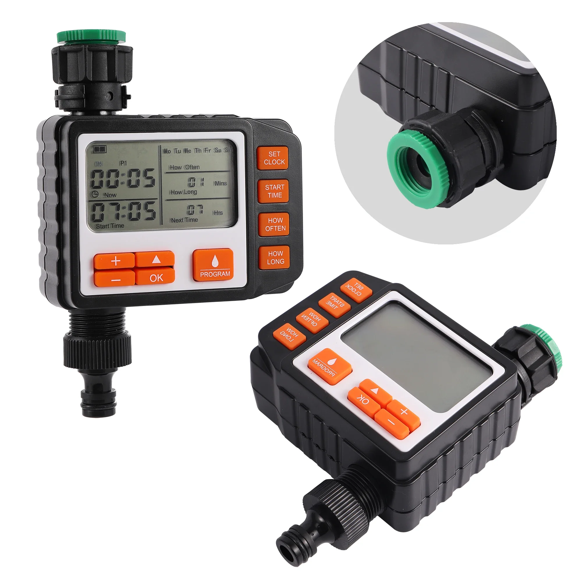Large Screen Display Garden Watering Timer Digital Programmable Irrigation Controller Lawn Flower Plant Watering Automatic Tool