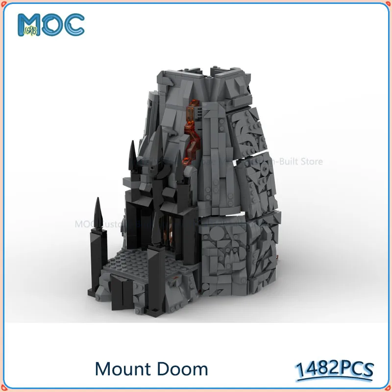 

Конструктор MOC: Модель Горы Гибели, Сборная Модель из Кирпичиков, Коллекция Колец, Развивающая Творческая Игрушка, Декоративная Подставка, Рождественский Подарок, 1482 детали