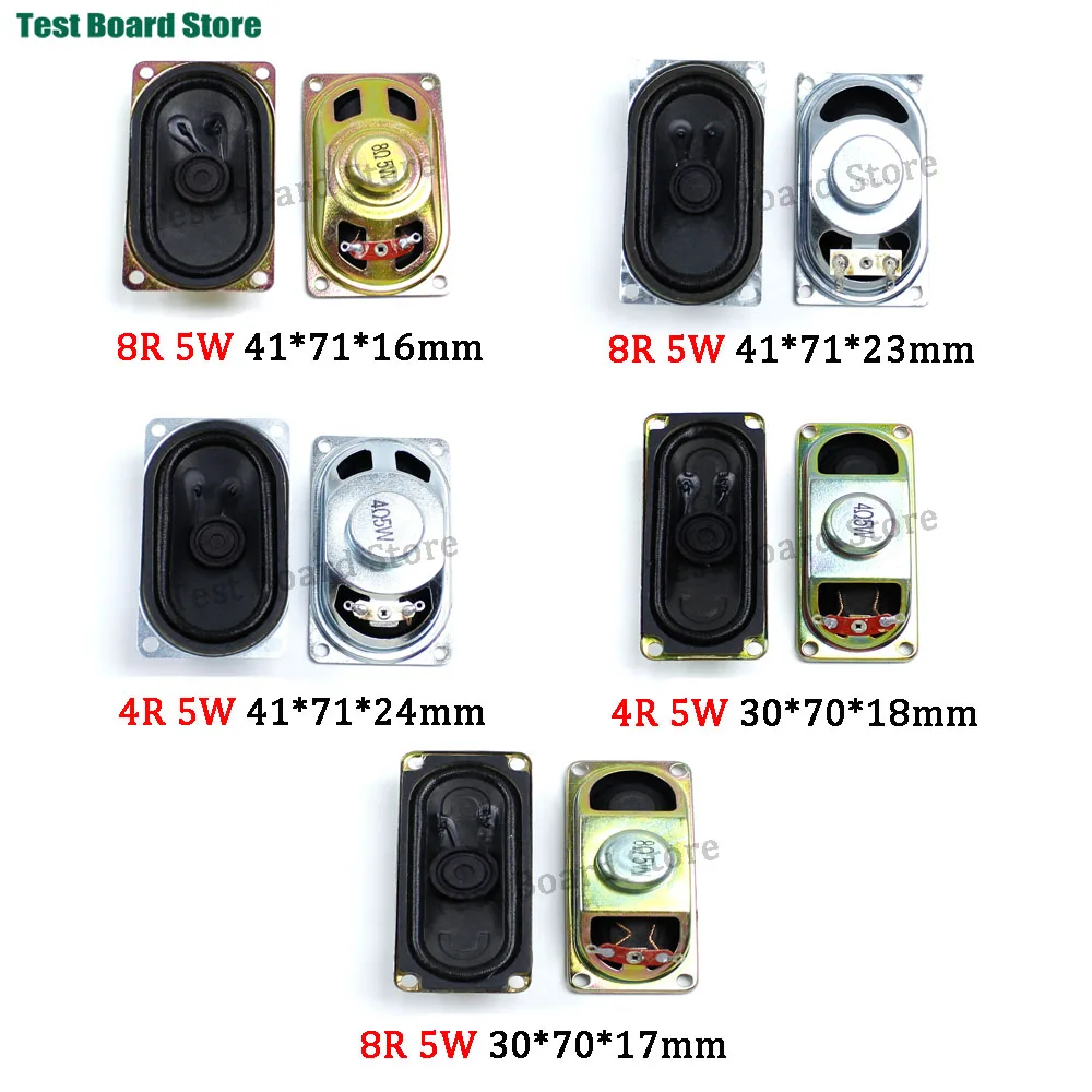

1piece 4R 5W 8R 5W speaker LCD TV speaker Horn 4 ohms 5 watts 8 ohms 5 watts 41x71MM 30x70MM speaker Diy Electronics