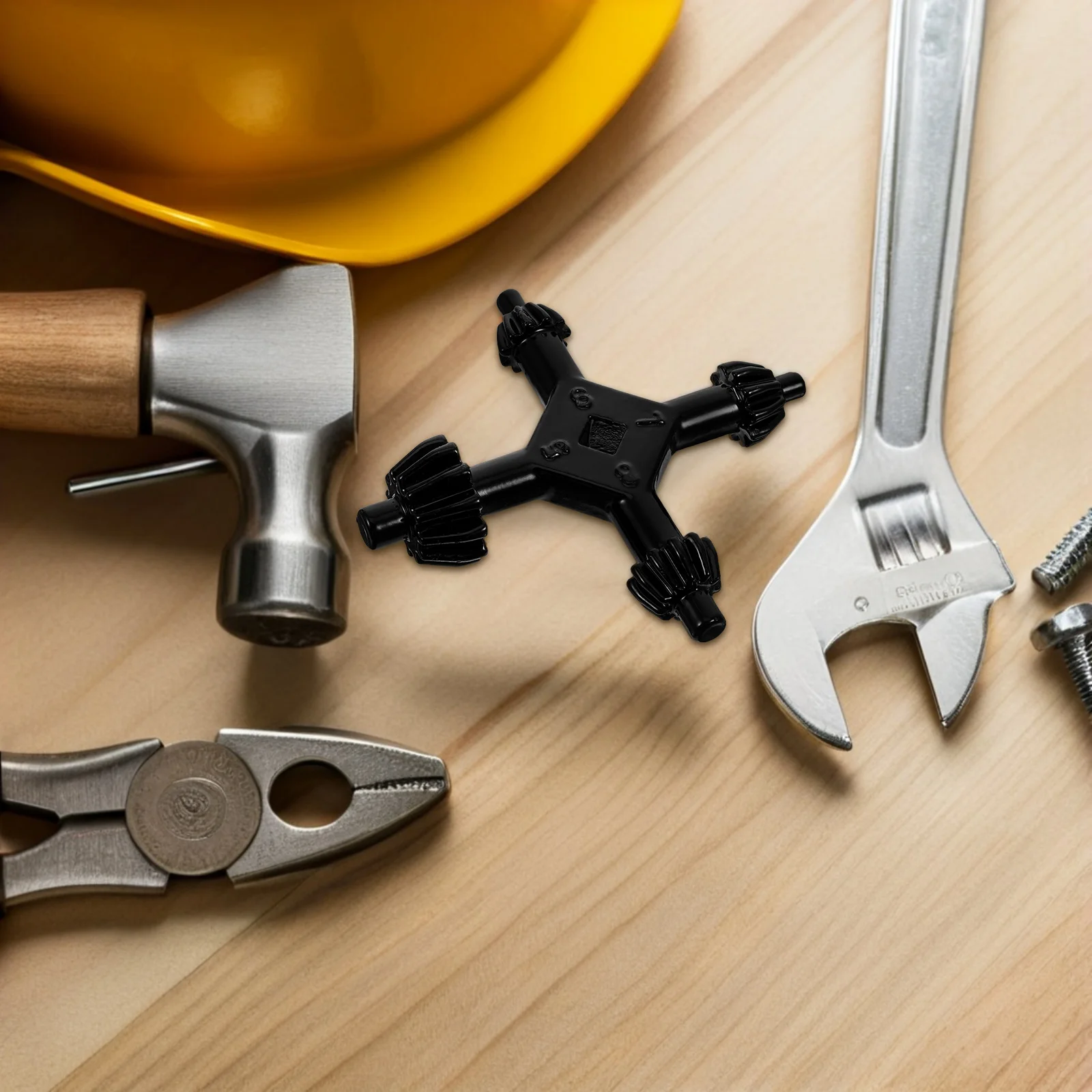 

4-Pcs 4-In-1 Drill Chuck Key Wrench Multi-Functional Alloy Portable Pocket Tool For Drill Press Ratchet Wrench Electric