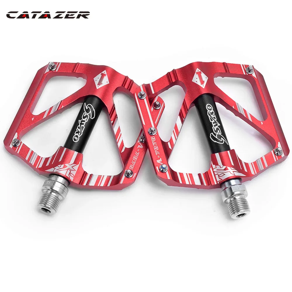 

CATAZER алюминиевый сплав MTB педаль подшипник сверхлегкая педаль большие плоские педали аксессуары для велосипеда велосипедная педаль для горного велосипеда