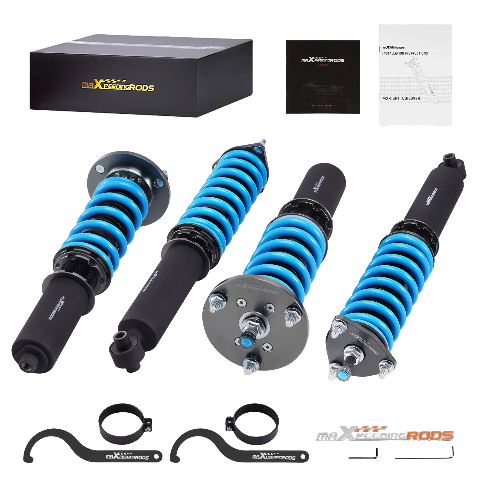 MaXpeedingrods Damper Adjustable Coilovers Shocks Struts Kit for Lexus IS250 IS350 AWD 2006-2013