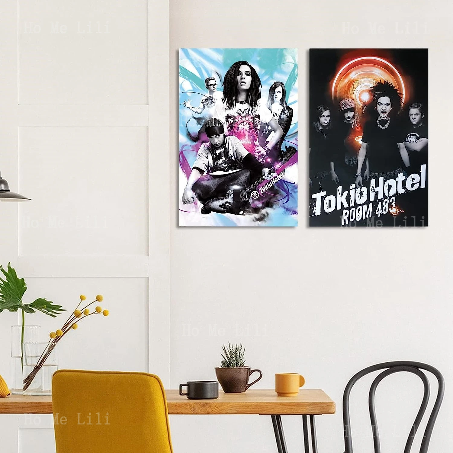 Tokio Hotel Poster Best Group Band Music Small Fresh Meat Poster Canvas Wall Art Bedroom Decor