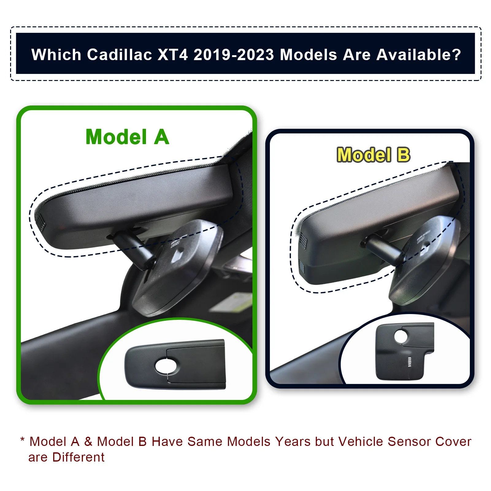 Mangoal Dedicated 4K HDR STARVIS 2 Dash Cam For Cadillac XT4 Car Camera Recorder 2019-2025 WiFi & APP GPS Plug and Play DashCam