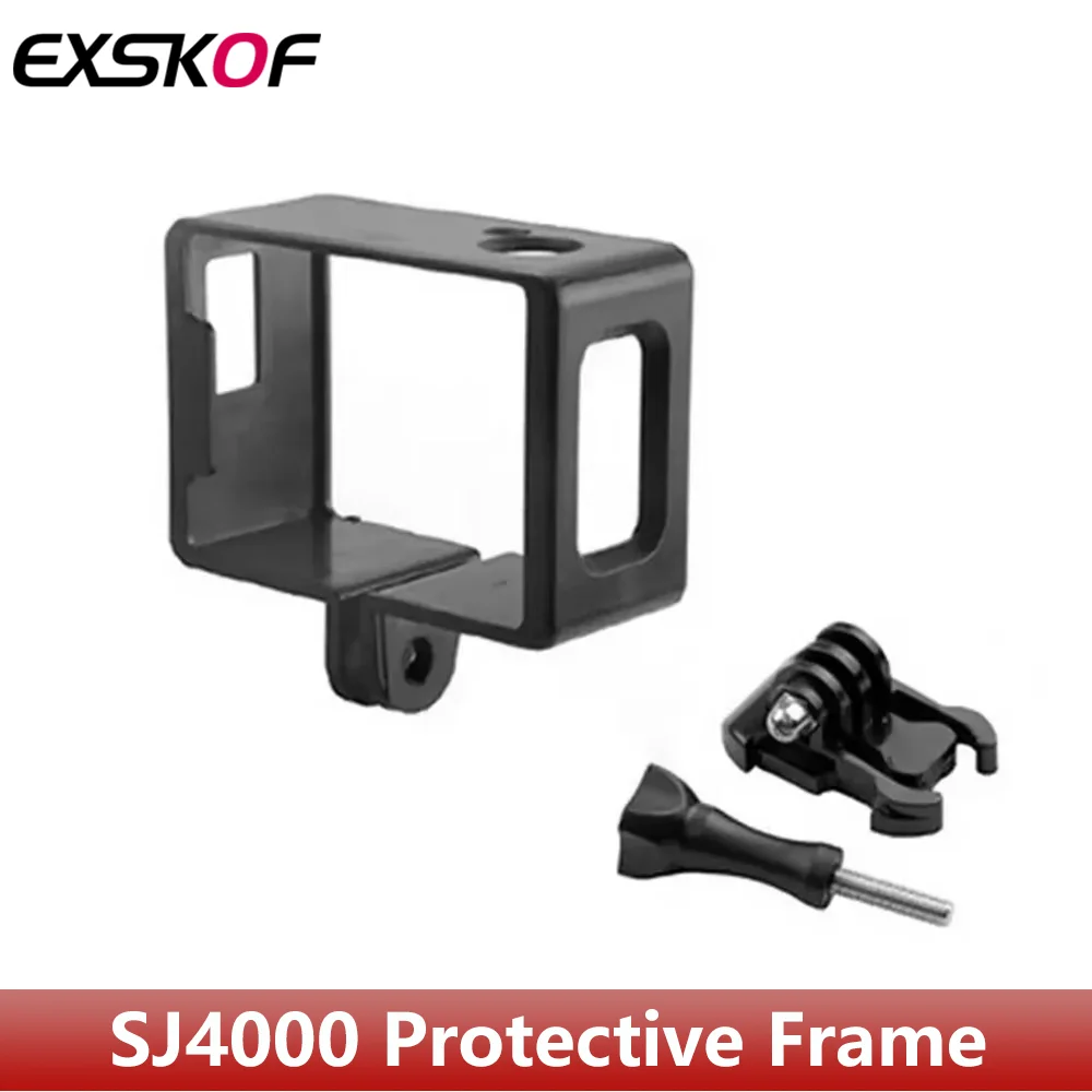 SJ4000 กรอบป้องกัน Mount Bracket พร้อมฐานและสกรูสําหรับ SJCAM SJ4000 / SJ4000 WIFI / SJ4000 AIR Action กล้อง