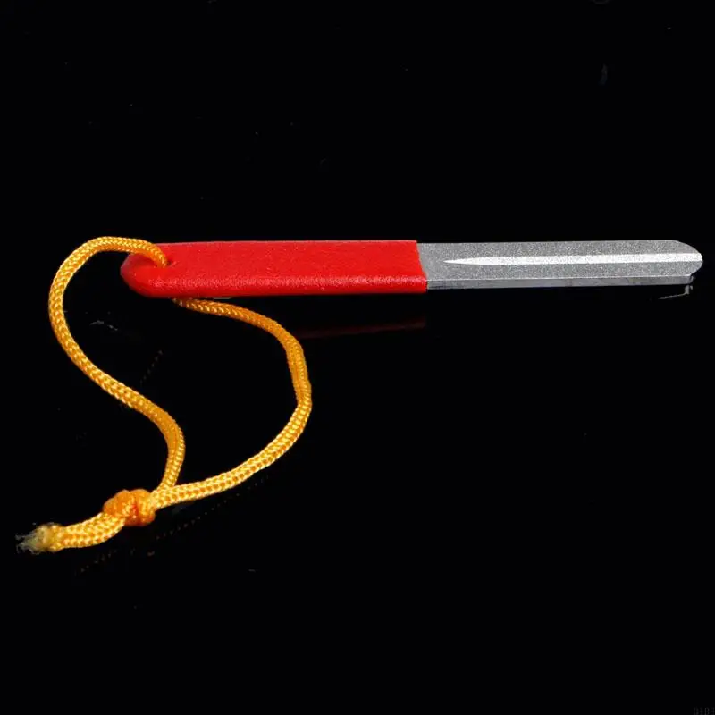 31BE Fishing Hook Fishhook Hone Sharpening Tackle Sharpener With Grooves Both Sides