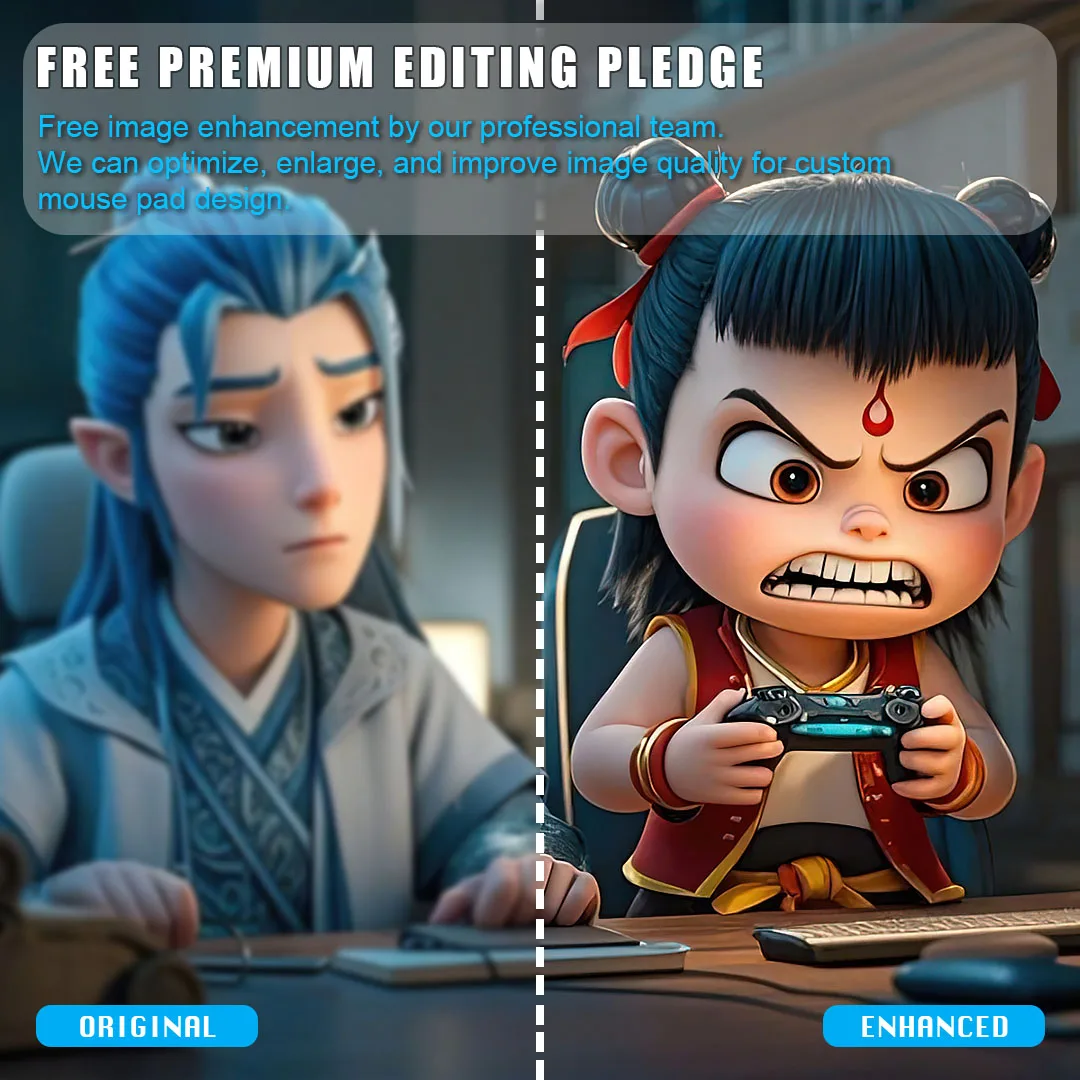 Tappetino per mouse da gioco personalizzato largo 1200 (XXL) |   Dimensioni multiple: 1200x600/500/400 |   Crea il tuo design per giochi di carte e scrivania fai-da-te