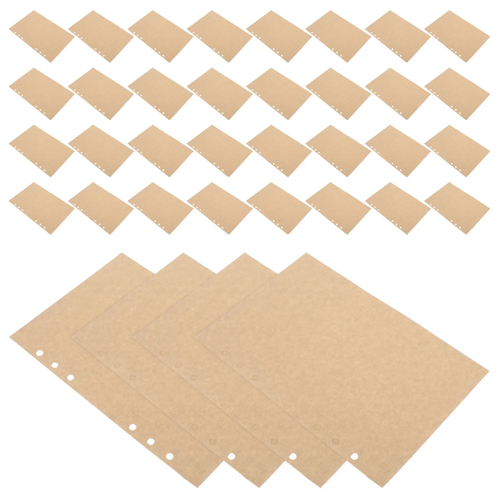 

45 Sheets A5 Loose Leaf Paper Inserts Blank Journal Refills 6 Hole Binder Fillers for Office Home School Planning Use