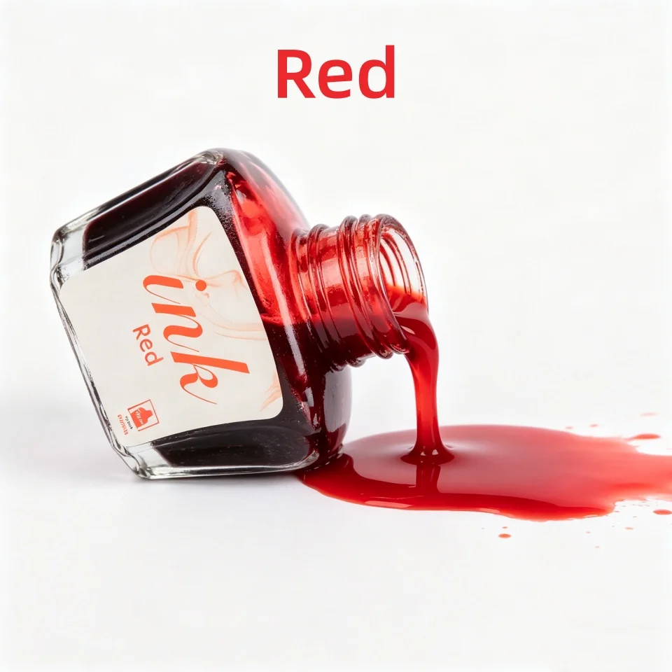 50 ml schwarze/rote/blaue/türkisfarbene Stifttinte, fortschrittlicher, nicht kohlenstoffhaltiger, nicht verstopfender Stift für Erwachsene, Büro, Studenten, Kalligrafie-Übungen, Glas – Detail 8