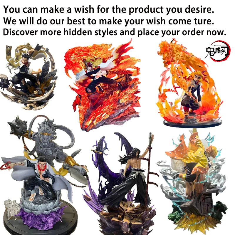 Demon Slayer Anime Figures 5-10cm Blind Bag Kamado Tanjirou Nezuko Surprise Action Figure PVC Model Collection Periphery Toys