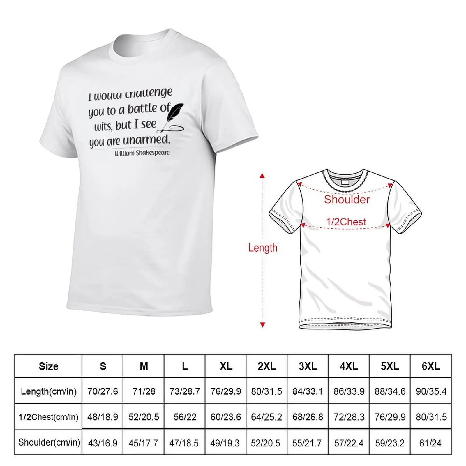 I Would Challenge You To A Battle Of Wits But I See You Are Unarmed T-Shirt oversize t-shirts man anime funny t shirts for men