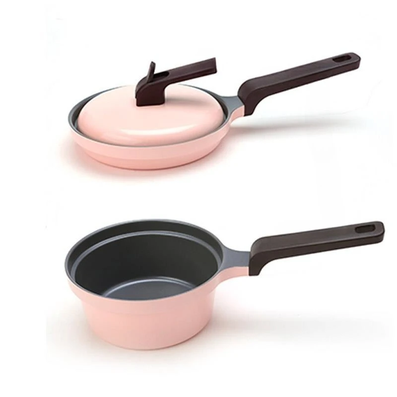 

Supplementary food frying pan, non-stick pan, boiled instant noodles milk