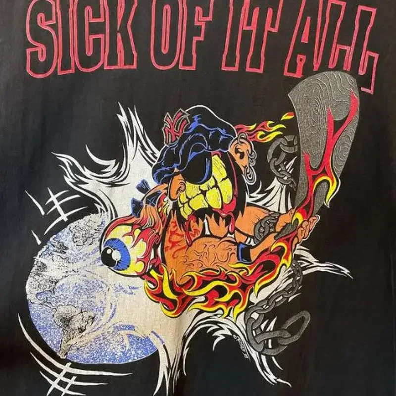 Sick Of It All Band Pushed Too Far T Shirt Heavy Cotton Mc748