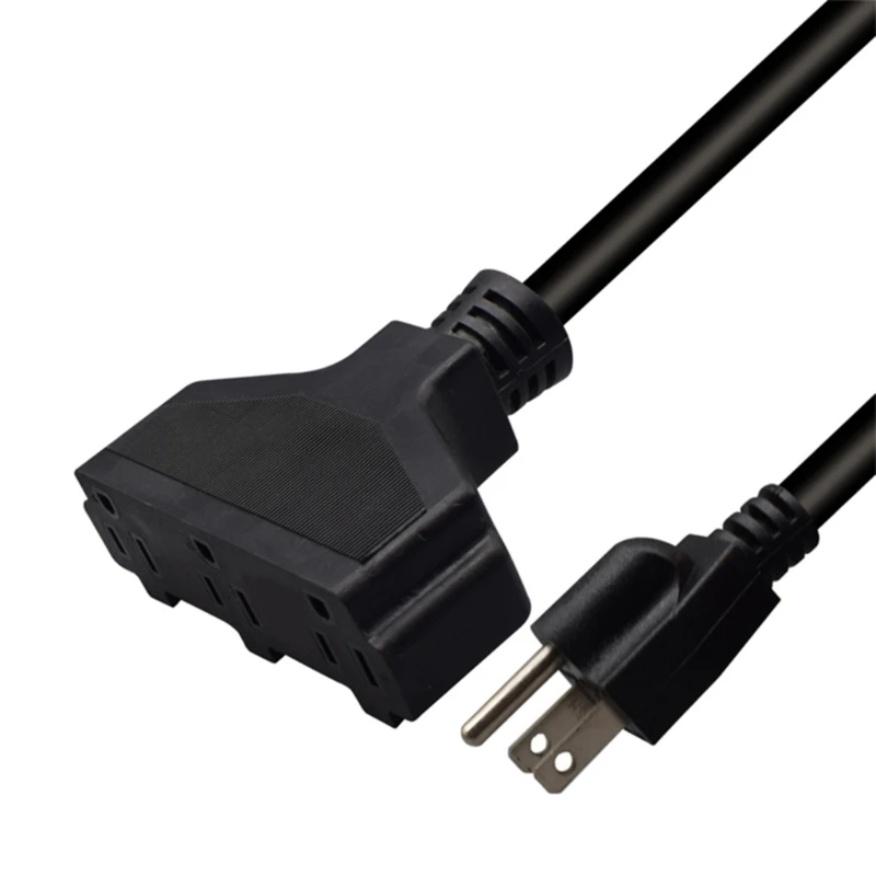 

Computer Power Splitter Cord,NEMA 5-15P to 3x 5-15R, US 3Pin Y-Cable, Power Cord Y Splitter Cable for 3 Devices