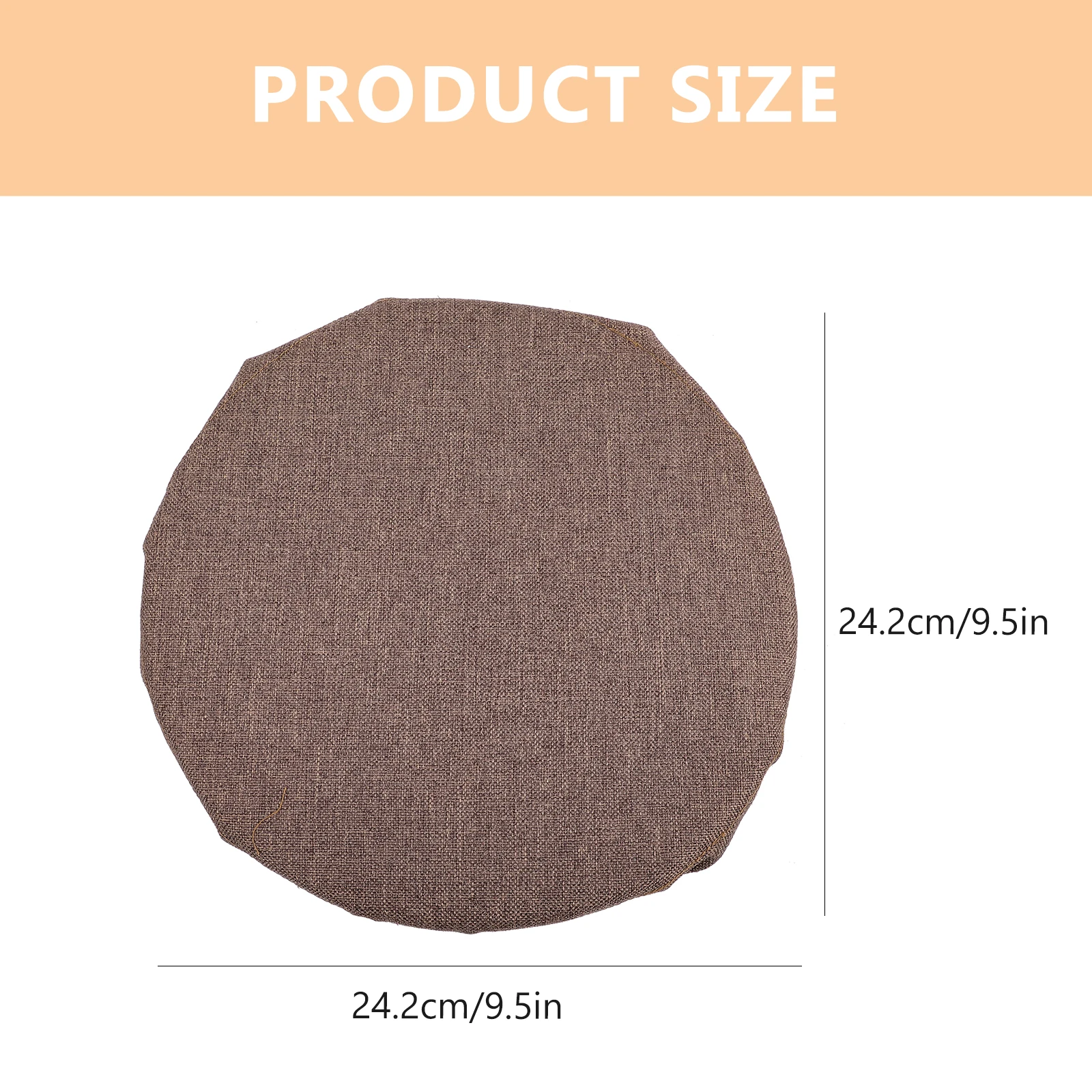 

Folding Telescopic Stool Mat Seat Cushion Coffee Linen Oxford Cloth Portable Chair Pad for Camping Travel Storage