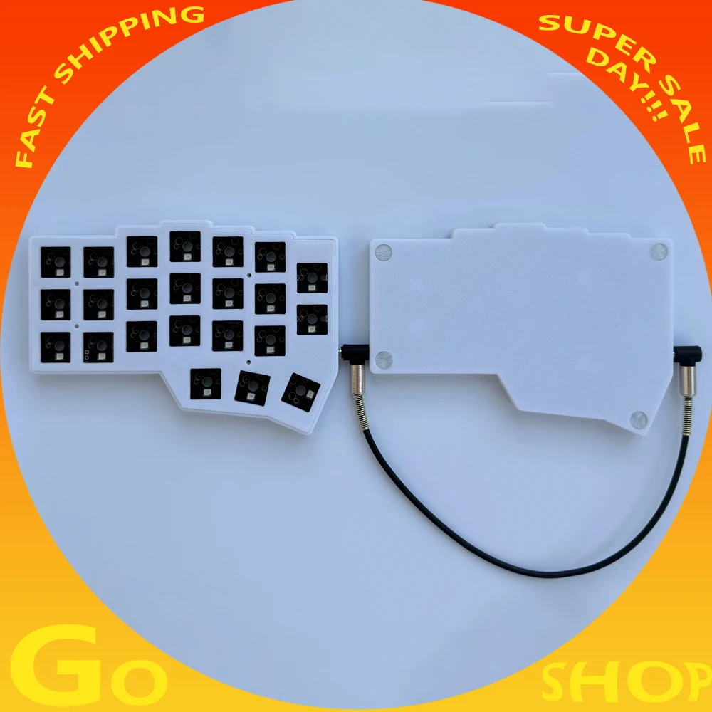 

Изготовленная на заказ раздельная клавиатура Corne Crkbd V4.1, проводная RGB-поддержка горячей замены Qmk/Via Corne V4.1, комплект разделенной клавиатуры для ПК, аксессуары в подарок