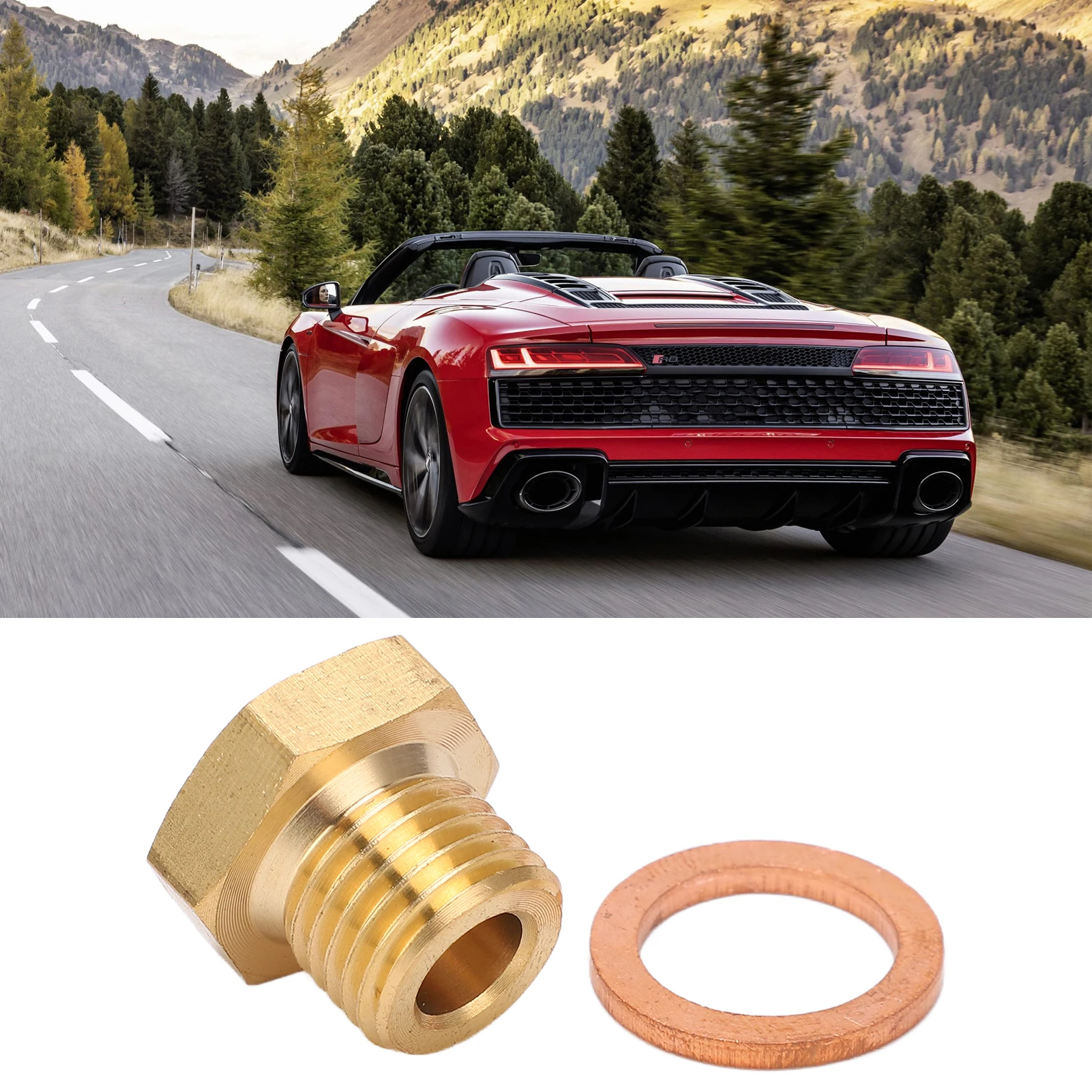 Auto Parts Pressure Gauge Sender Adapter Pressure Temperature Gauge Sender Adapter 1/8in NPT to M14x1.5 Male  for Car