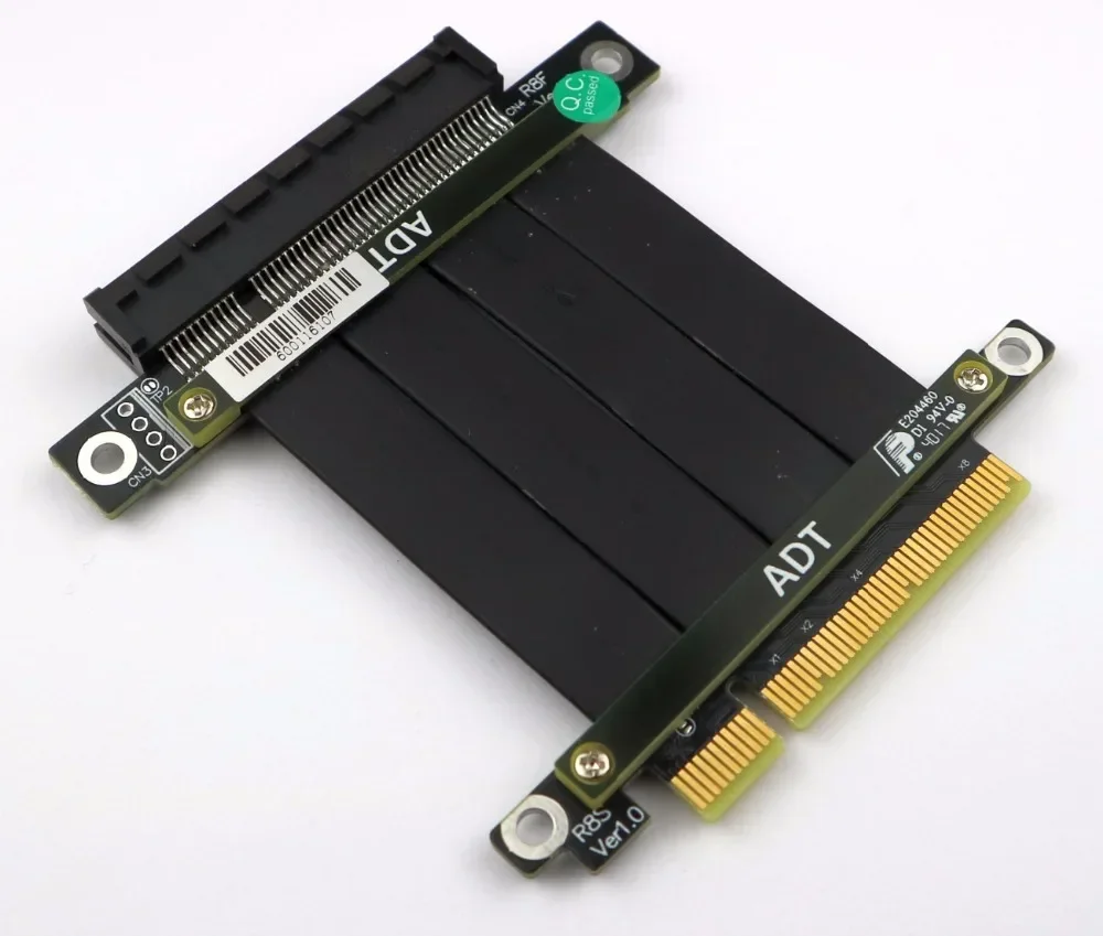 PCIe 3.0 x8 to x8 Cable Male to Female Extension 64G/bps PCI-Express 8x 1U 2U RAID SSD Card Extender Cable Gen3.0