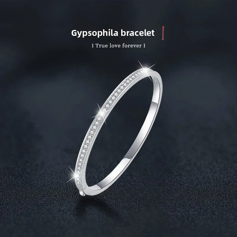 

Elegant S925 Sterling Silver Full Row Moissanite Bracelet – Unique & Versatile Jewelry