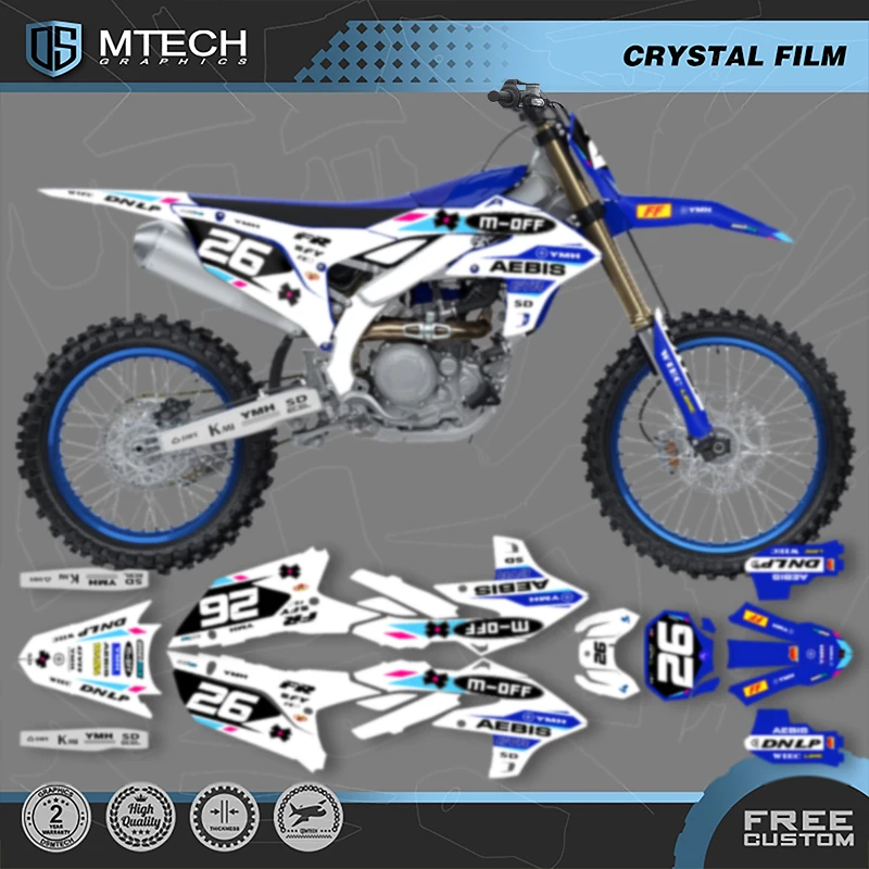 

DSMTECH мотоциклетные графические фоны, наклейки, наборы наклеек для YAMAHA YZF450 2023-2025 YZF250 2024-2026 006