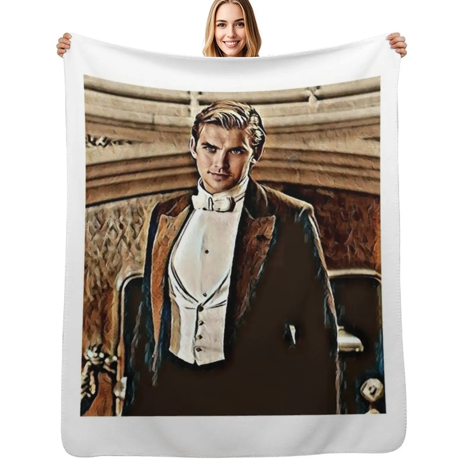 MATTHEW CRAWLEY Throw Blanket Portable Lightweight Blanket for Travel Camping