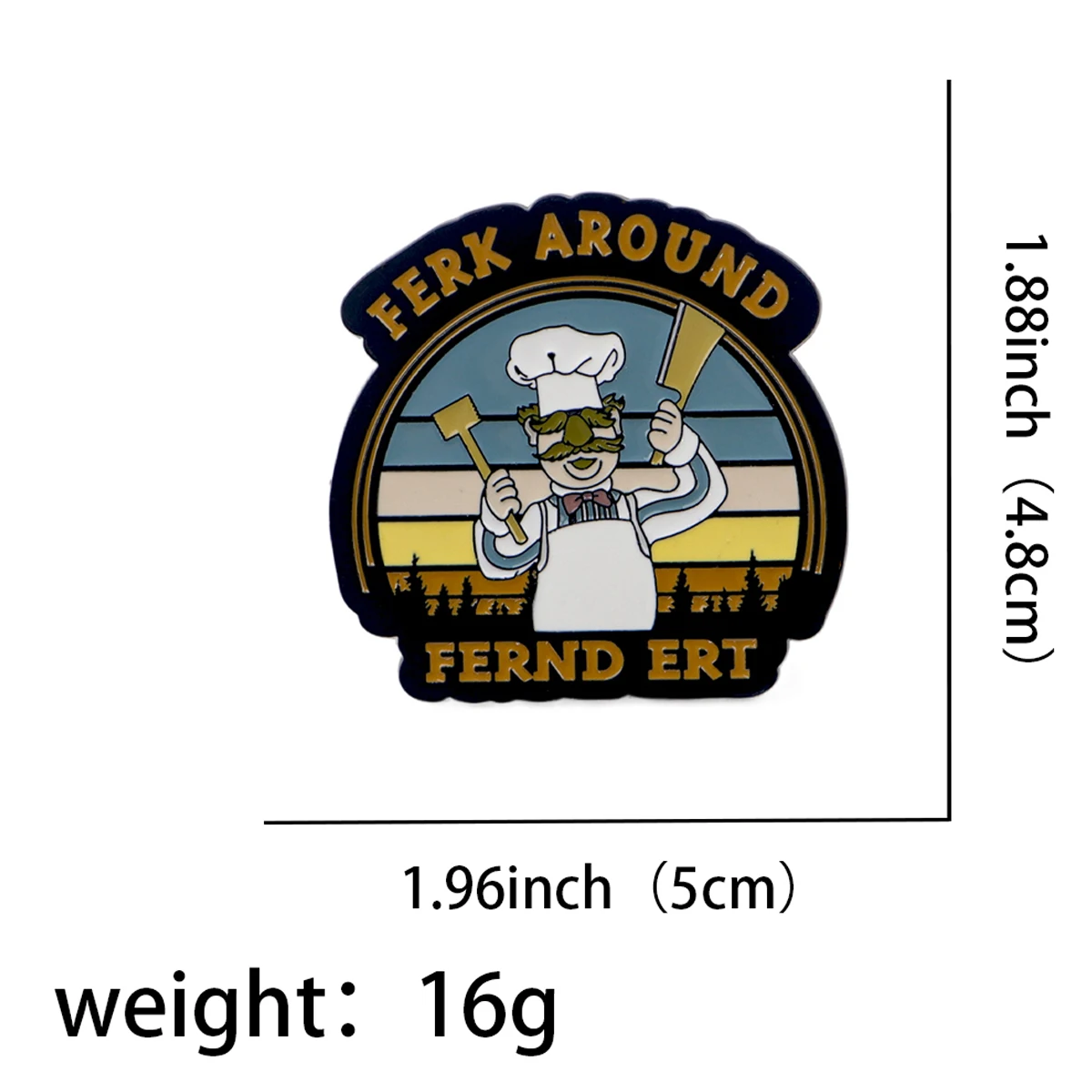 Funny Chef Enamel Pin Brooches for Women Men Lapel Pins Badges on Backpack Cosplay Accessories Quote Jewelry Friends Gifts