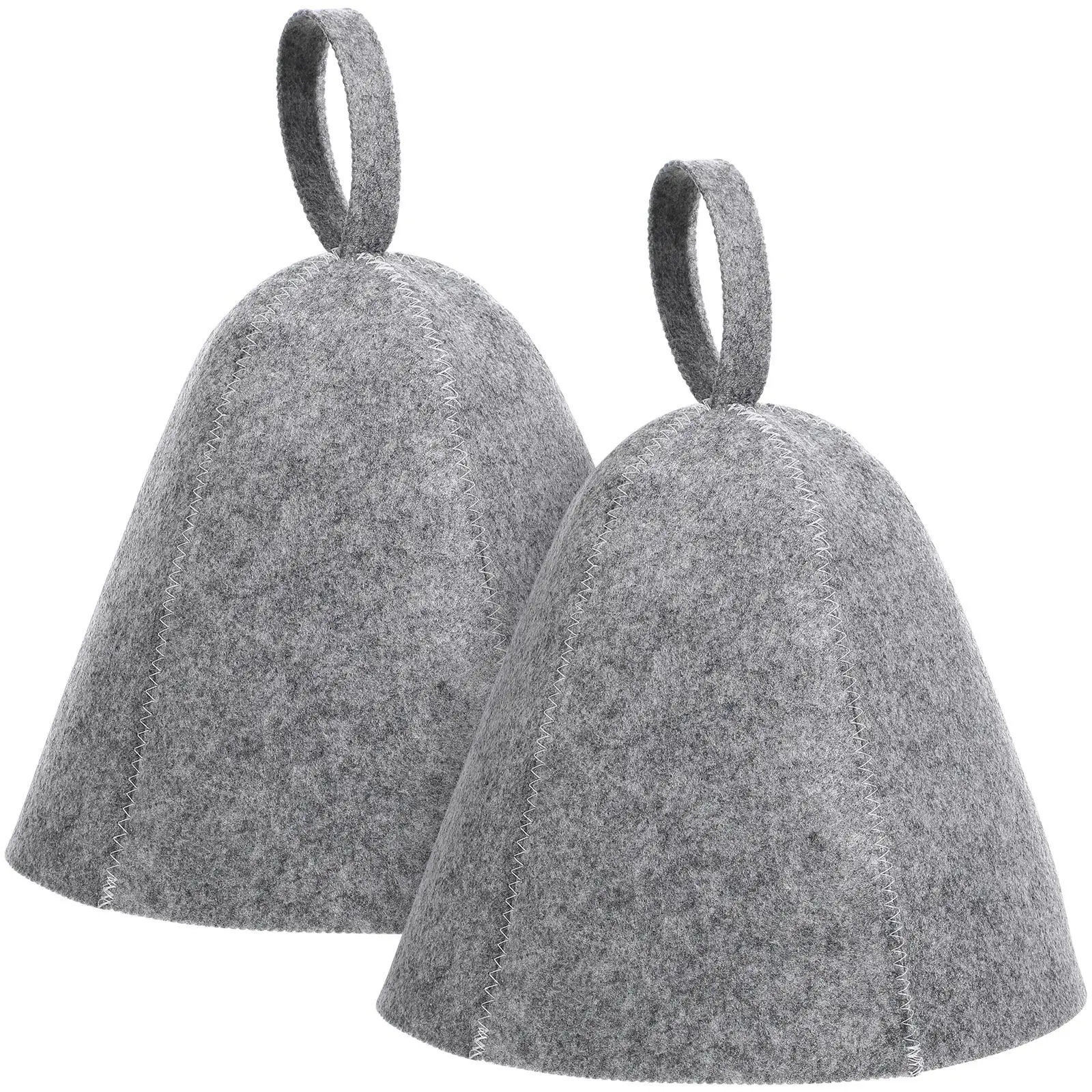 s Thickened Sauna Hat Felt Spa Cap for Bathing Steam Thermal Grey Moisture Absorbing Comfortable Bath Hat