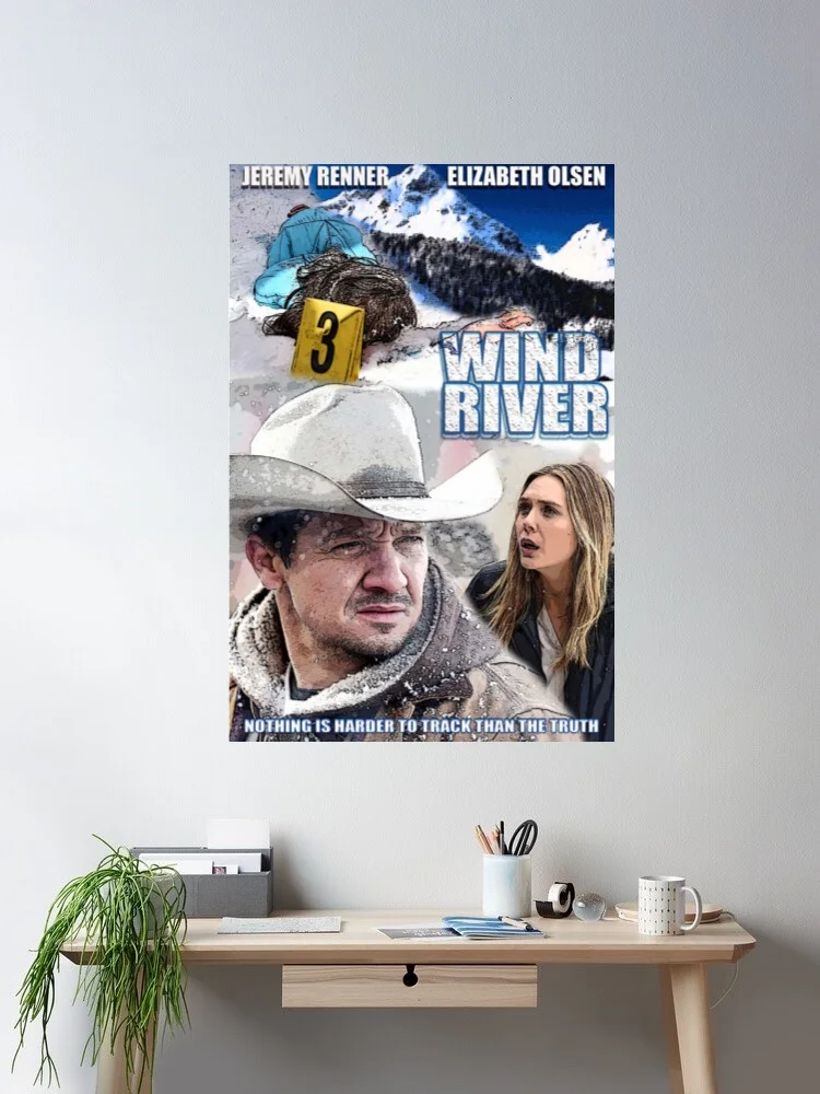 Wind River Movie Art Print Canvas Poster, Living Room Decor, Home Wall Picture