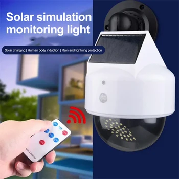 Solar Simulation Camera Motion Sensor Virtual Camera Outdoor Night Light Lighting Fake Camera Street Garden Lamp Wall Lamp