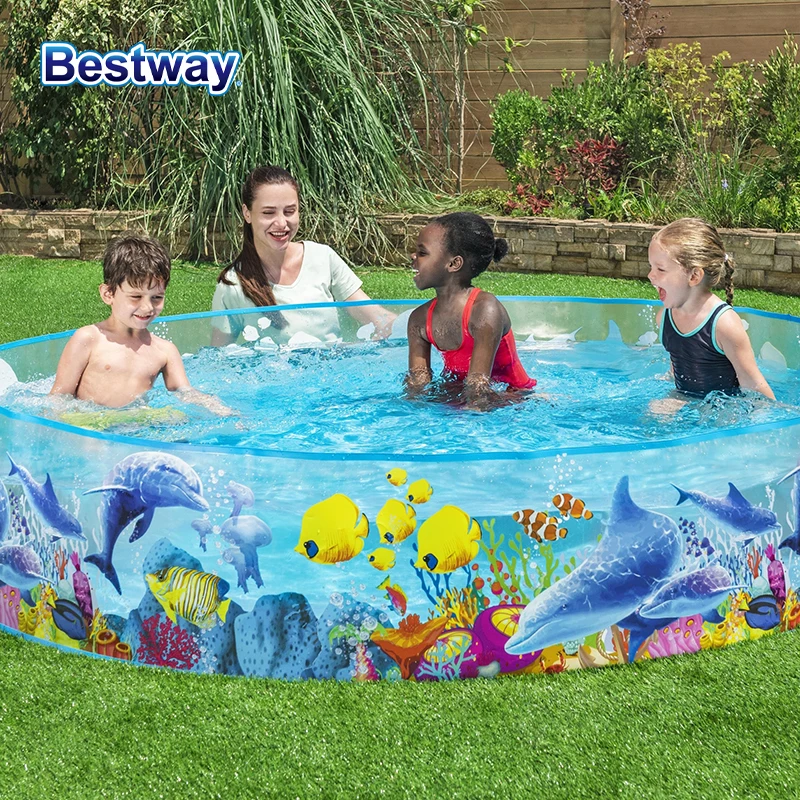 stway55030 1 piece Fun Play Pool, Playground Pools, Inflatable Above Ground Pools, Outdoor Garden Pools