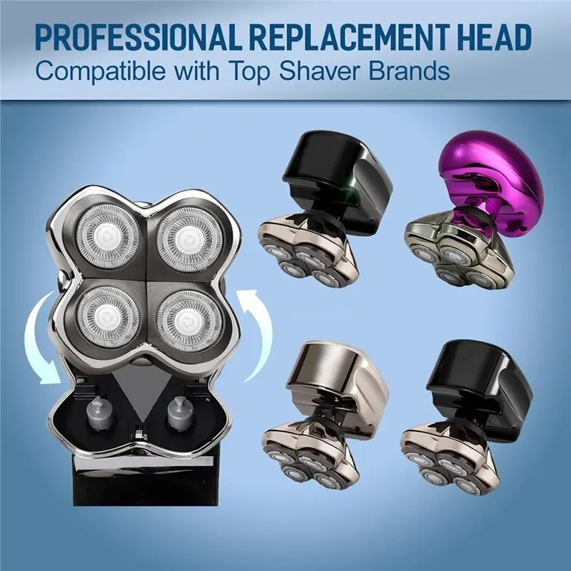 2 Pack Pro 4 Replacement Blades Floating 4 Heads Electric Refills Butterfly Kiss PRO