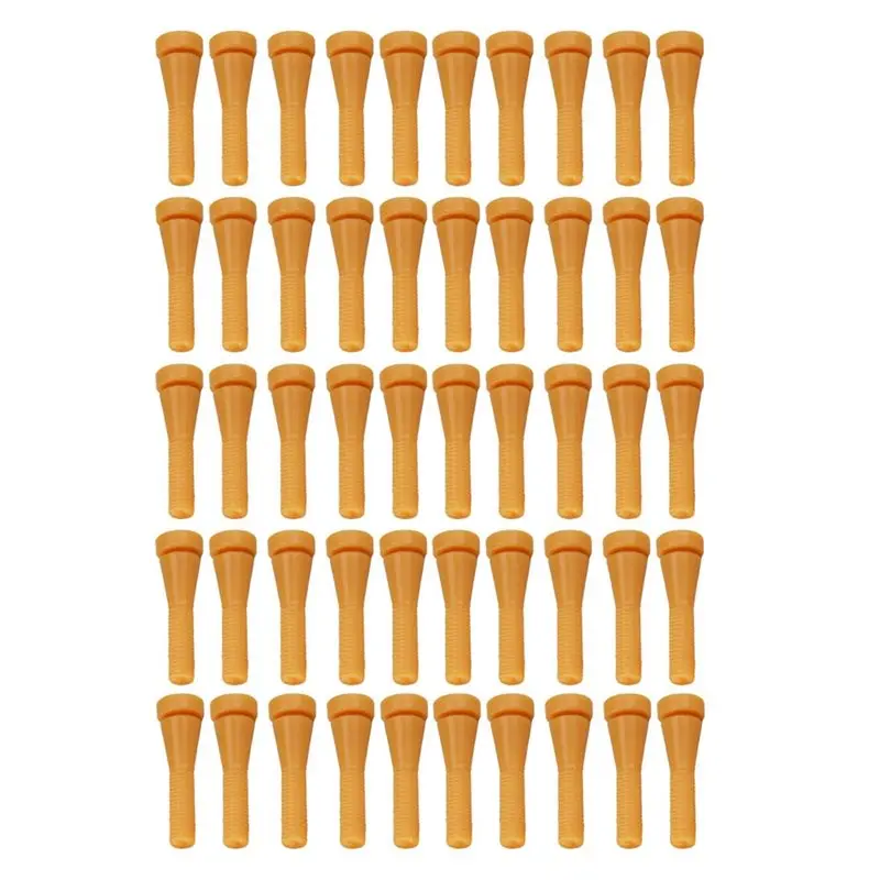 ABZC-200Pcs Chicken Plucker Fingers, Rubber Hair Removal Stick Poultry Feather Plucking Picker For Duck Quail Goose Yellow
