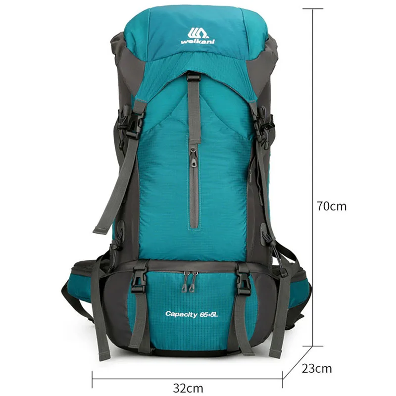 Oulylan Hiking Climbing Bags Outdoor Sport Shoulder Rucksack Men Women Large Capacity 70L Travel Bag Camping Backpack