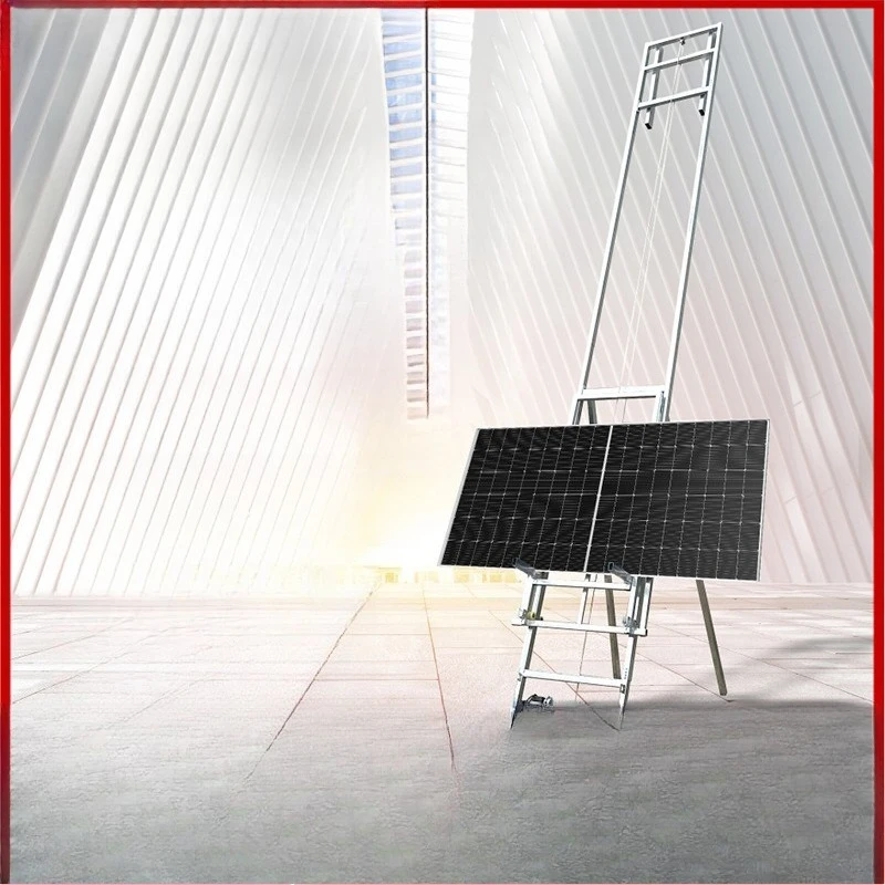 Photovoltaic panel lift Electric small glass door and window lift Miniature portable material lifting brick crane
