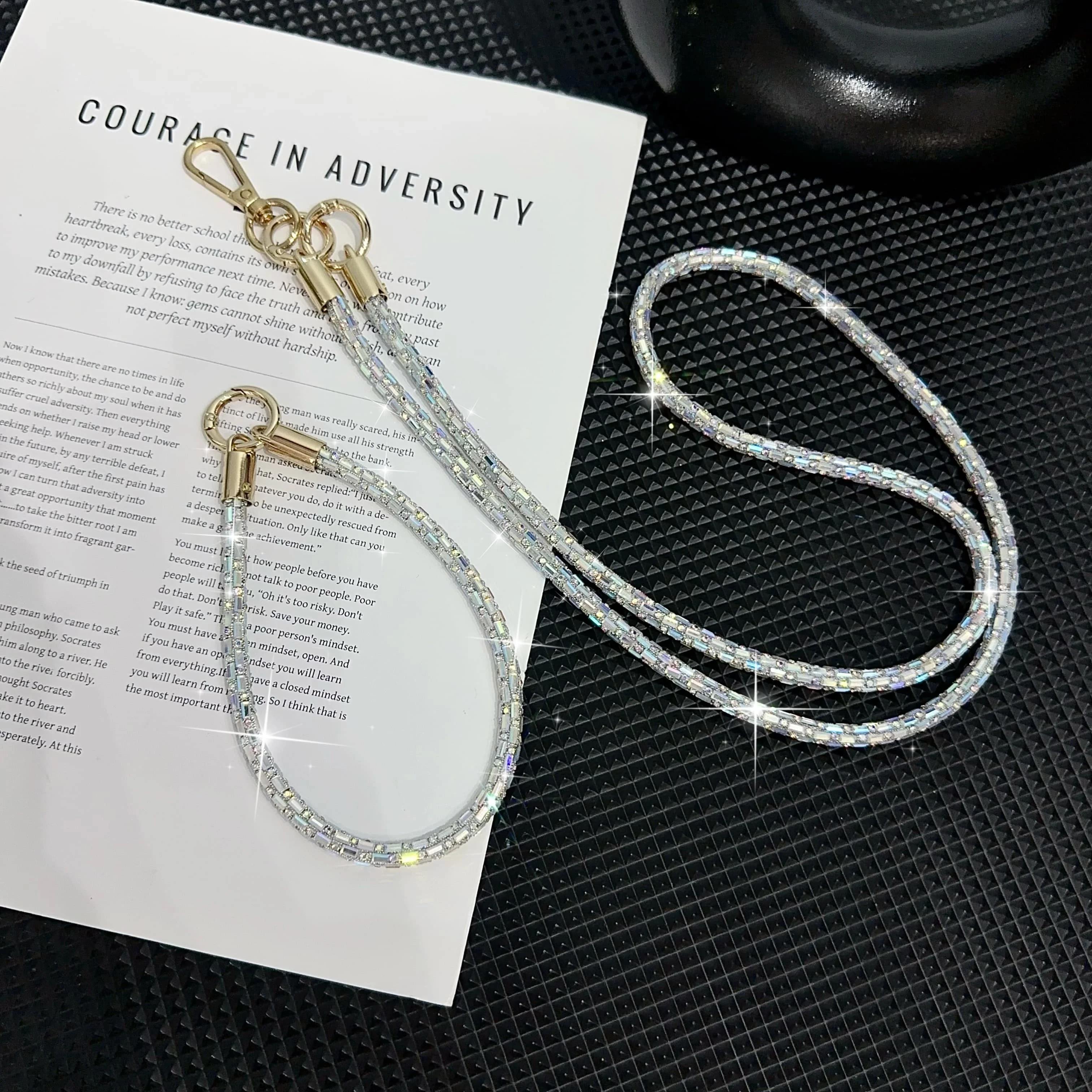 

Модный ремешок для телефона через плечо с кристаллами для Iphone Samsung Huawei Xiaomi IPHON, веревка для отдыха на шею, подвесной ремешок для шнура