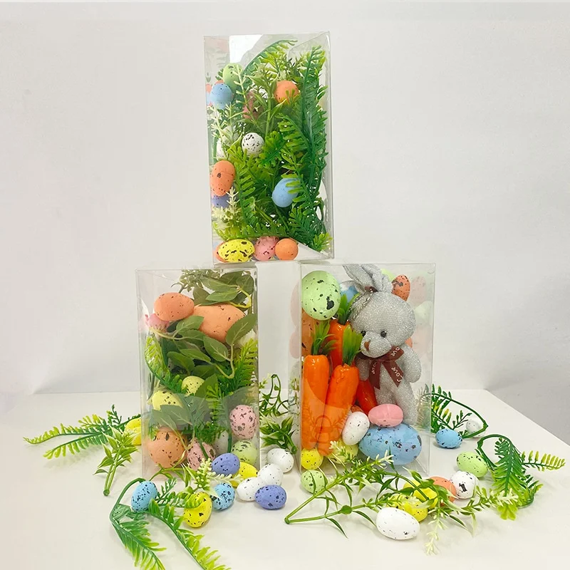 

Foam Egg Decoration Easter Watercress Radish Rabbit Home Indoor Desktop Diy Ornament Egg Set Diy Props Foam Egg Radish Ornaments