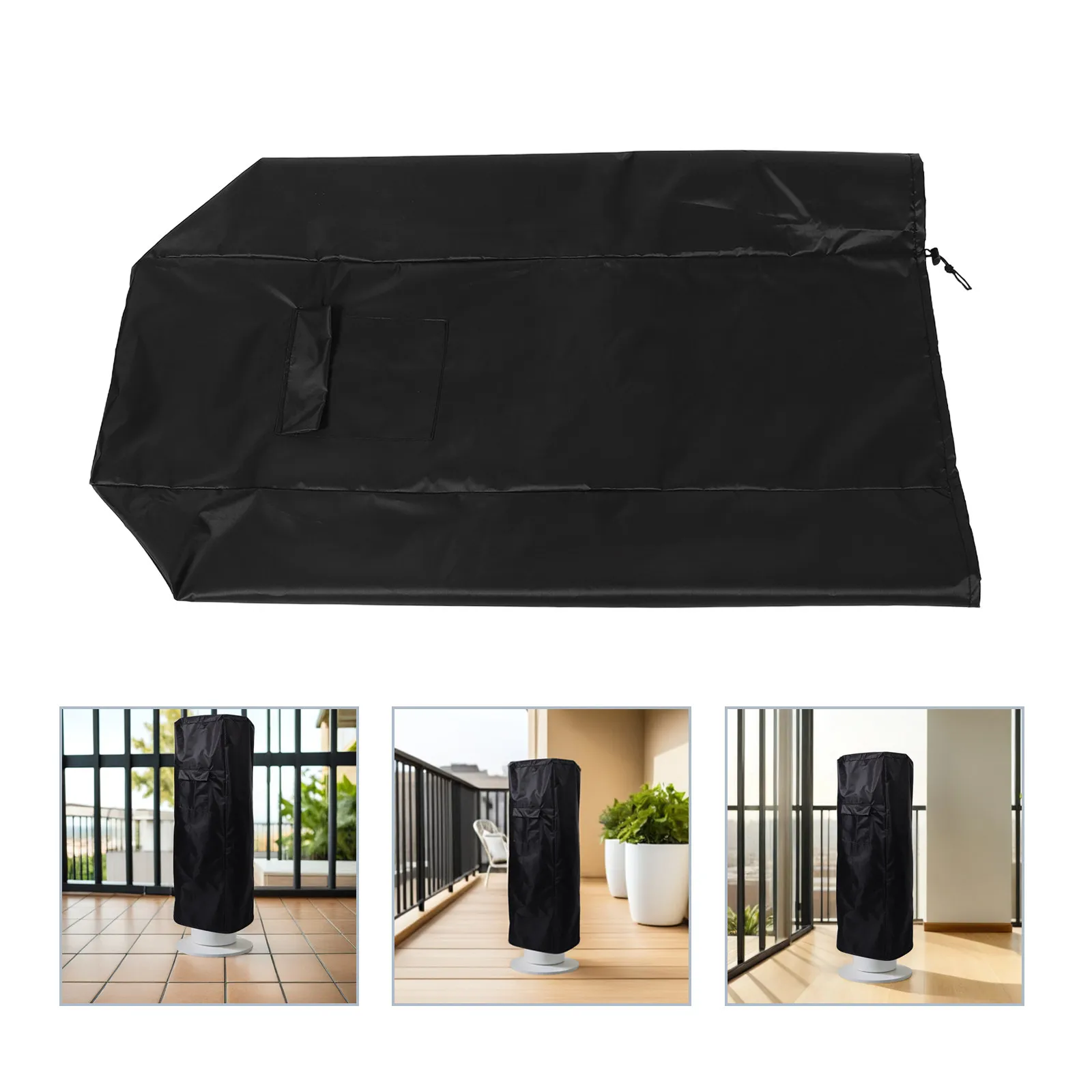 Tower Fan Protective Cover Washable Storage Bag Weatherproof Outdoor Universal Covers for Dustproof Stand up