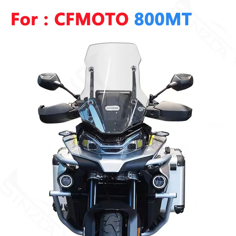 Para cfmoto 800mt 800 mt mt800 52cm/57cm tela da motocicleta de alta qualidade windshield windscreen defletores vento transparente