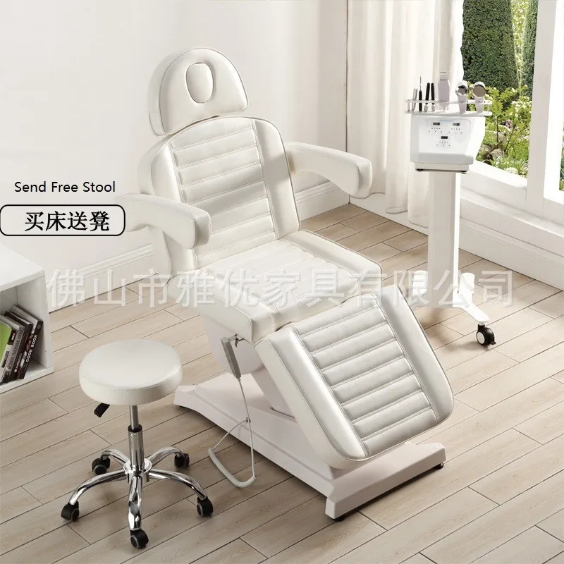 Manufacturer Electric Beauty Bed Folding Lifting Plastic Injection Beauty Salon Tattoo Embroidery Examination Physio