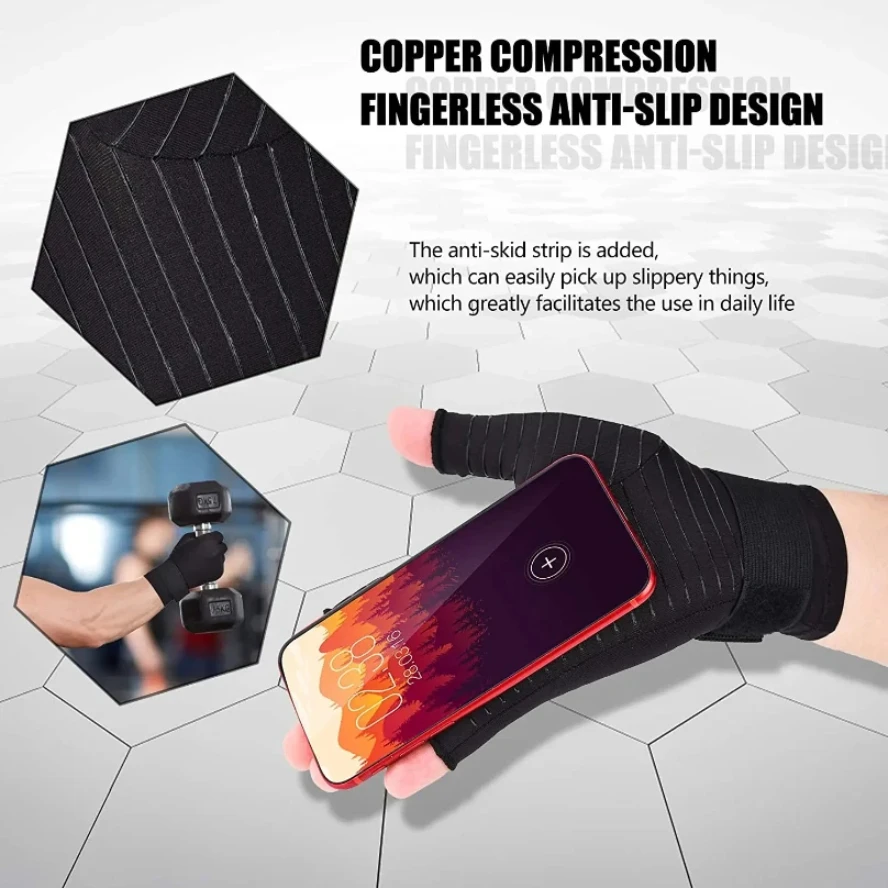 قفازات التهاب المفاصل المعصم اليد الإبهام دعم قفازات هلام السيليكون التهاب المفاصل مصحح الضغط قفازات تدليك لتخفيف الآلام