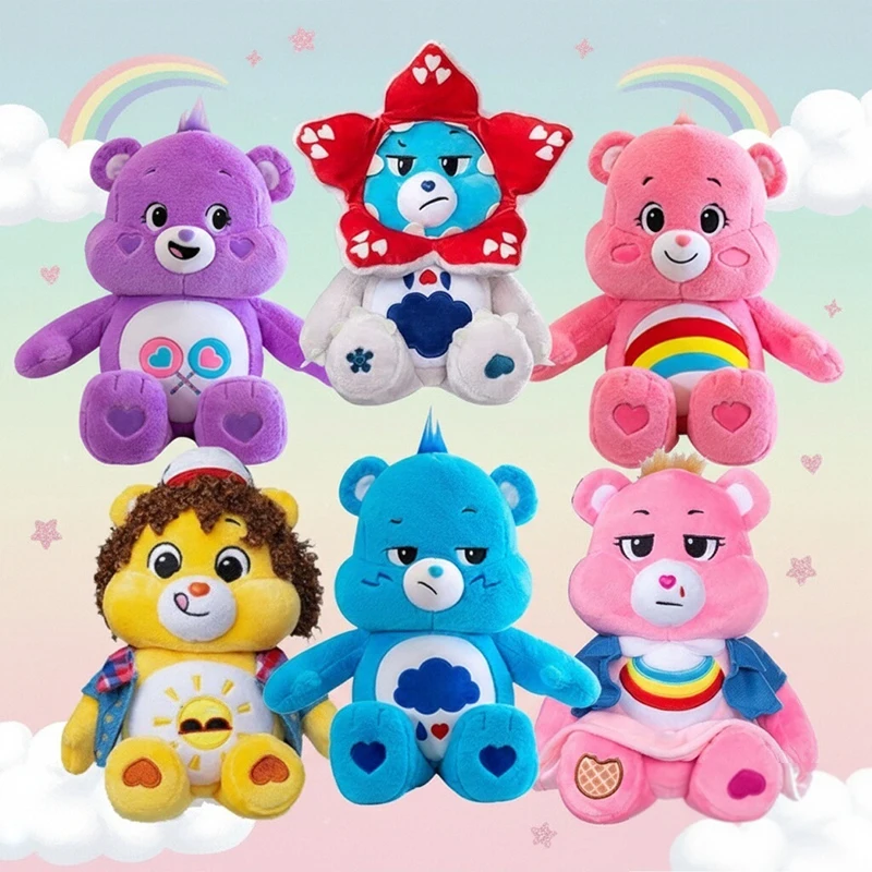 9 Styles 33cm Care Bears Plush Toys Doll Rainbow Cartoon Pillow Sofa Soft Plush Doll Room Decoration Surprise Holiday Gift