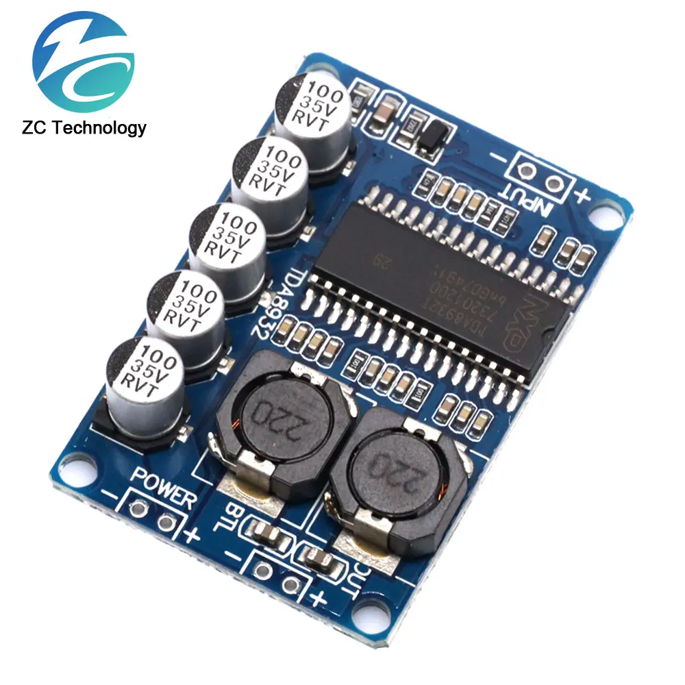 Digital power amplifier board module 35w mono amplifier module High-power TDA8932 low power consumption