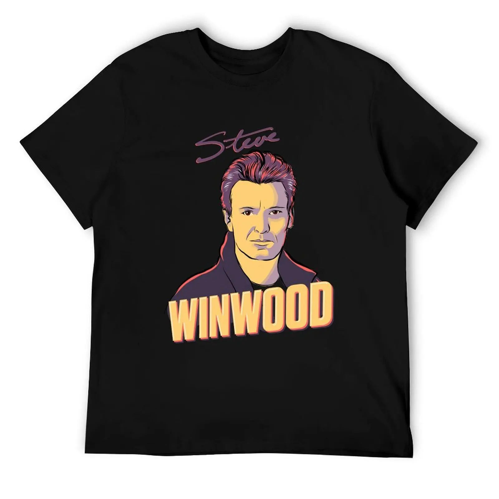 

Steve Winwood T-Shirt man t shirt luxury t shirt men 100% cotton luxury brand T-Shirt