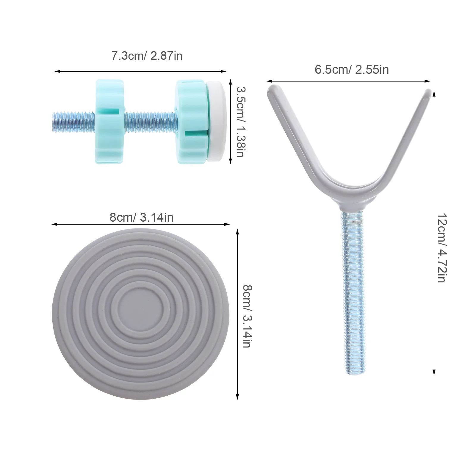1 مجموعة قابل للتعديل بوابة سلامة الطفل مجموعة أدوات الدرج المدخل الحرس السكك الحديدية الصلب Abs المغزل قضبان استبدال أجزاء للأطفال #5