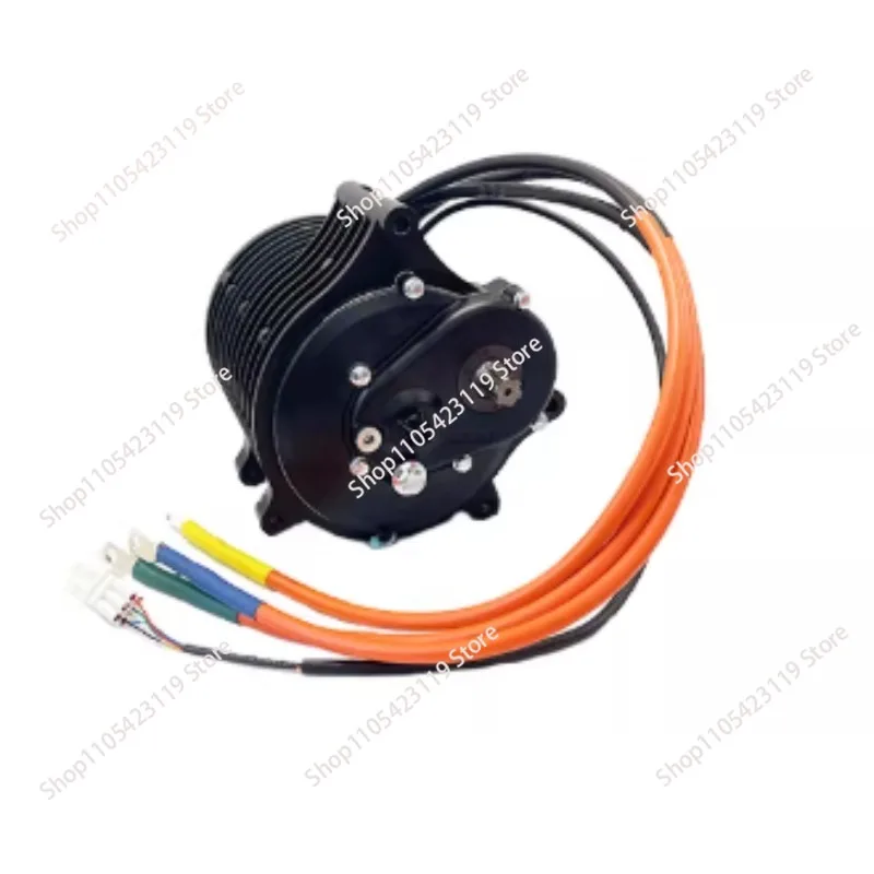 QS165 60H 20kW High Power Mid Drive Motor with 1:2.37 Gearbox, IPM PMSM Encoder Hall Type for E-Bike and EV Applications