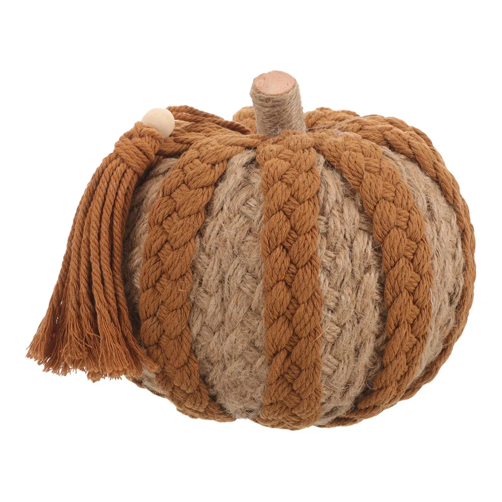 Knitting Halloween Decorations Big Pumpkin Halloween Party Scene Layout Props Thanksgiving Decoration Supplies