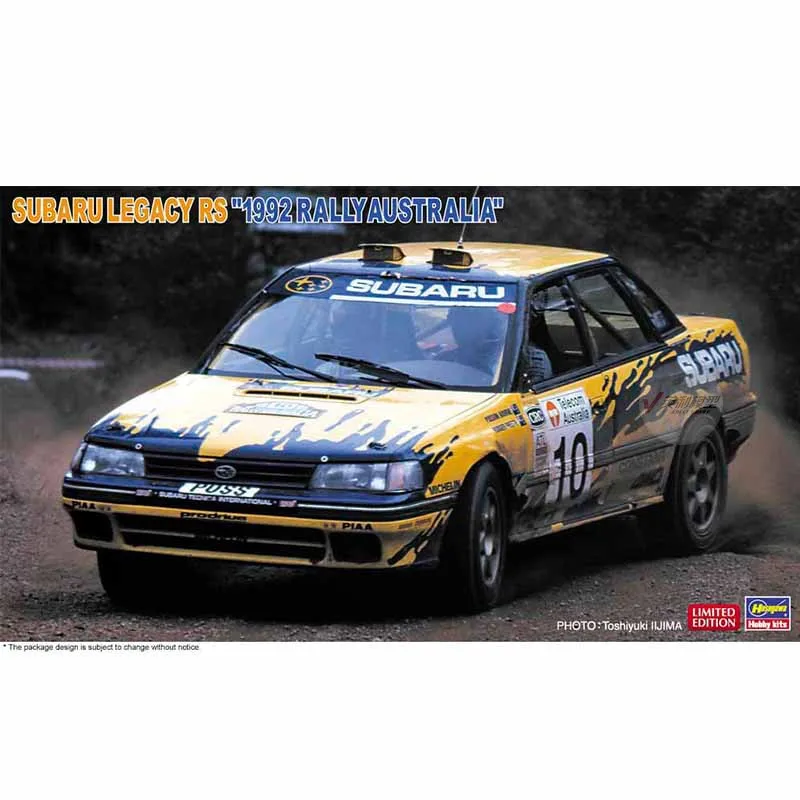 

Static Assembled Car Model Hasegawa-20527 1/24 Scale For Subaru Legacy RS `1992 Rally Australia Car Model Kit