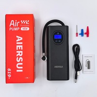 Portable digital car tire inflator with fast inflation and automatic shut-off function, suitable for cars, bicycles, and balls.