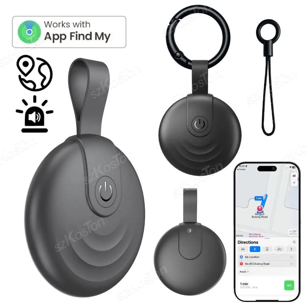 

Mini GPS Tracker Compatible with iOS Find My App Bluetooth Smart Tag Locator Anti-Lost Device for Keys Wallet Bags Suitcase